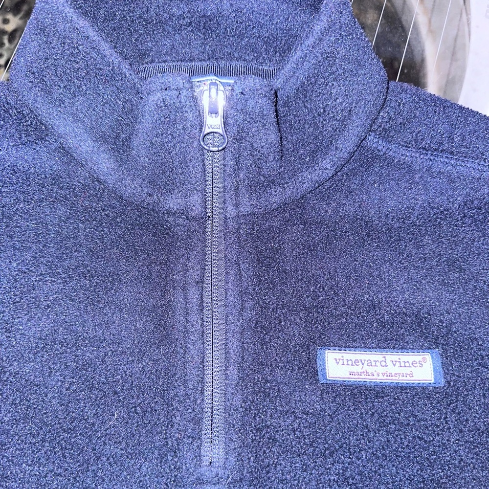 Vineyard Vines🐳Kids 1/4 Zip Fleece, Navy Blue, 7, Excellent condition, like new - Picture 4 of 4